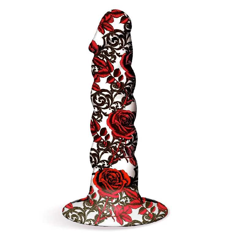 dildo noise tutorial-Collage "Iron Rose" Tattooed Dildo