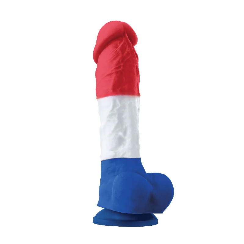 dildo heat tutorial-Colours Pleasures - 8 Inch Dildo - Tricolor