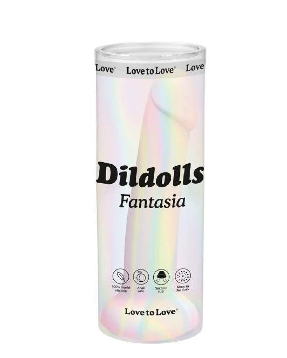 dildo girth deals-Dildolls ''Fantasia Glow Silicone Dildo