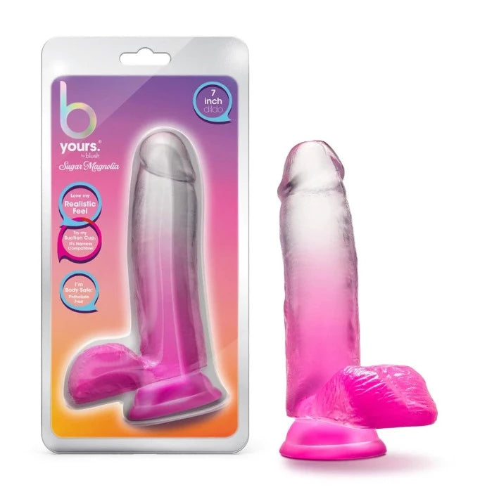 dildo comfort discounts-B Yours ''Sugar Magnolia'' 7 Inch Ballsy Dildo