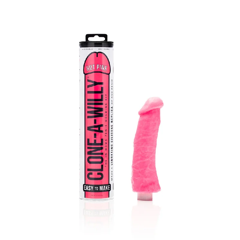 dildo customization options-Clone-A-Willy DIY Vibrating Dildo Kit Hot Pink