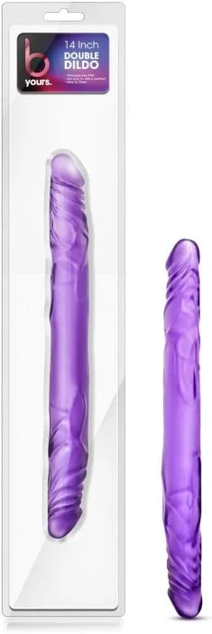 dildo texture bundles-B Yours 14 Inch Double Dildo -Purple