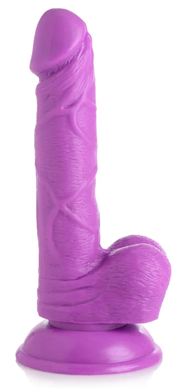 dildo usage tips-Pop Pecker 6.5 Inch Dildo With Balls - Purple