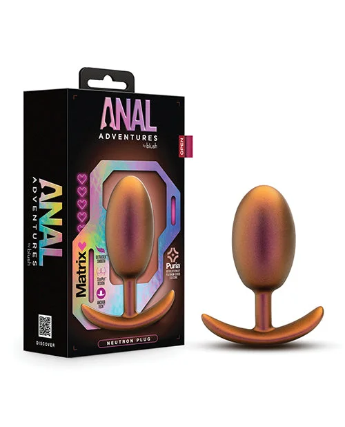 anal toys with sleek design-Blush Anal Adventures Matrix Neutron Plug - Copper