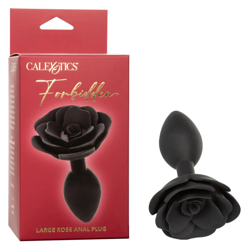 anal toys with soft tip-Forbidden Large Rose Anal Plug