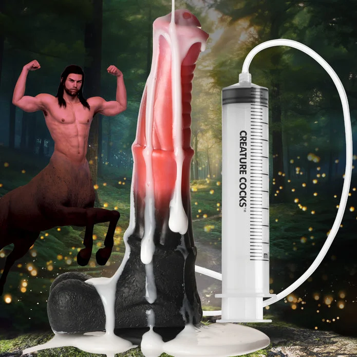 dildo texture promotions-Centaur Explosion Squirting Silicone Dildo by creature cocks