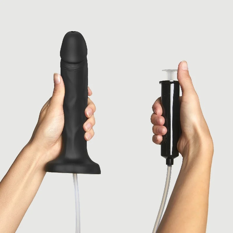 dildo innovative tips-Spritzdildo realistisch - Schwarz