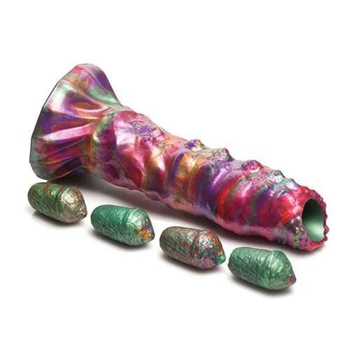 dildo battery deals-Larva Ovipositor Fantasy Silicone Dildo