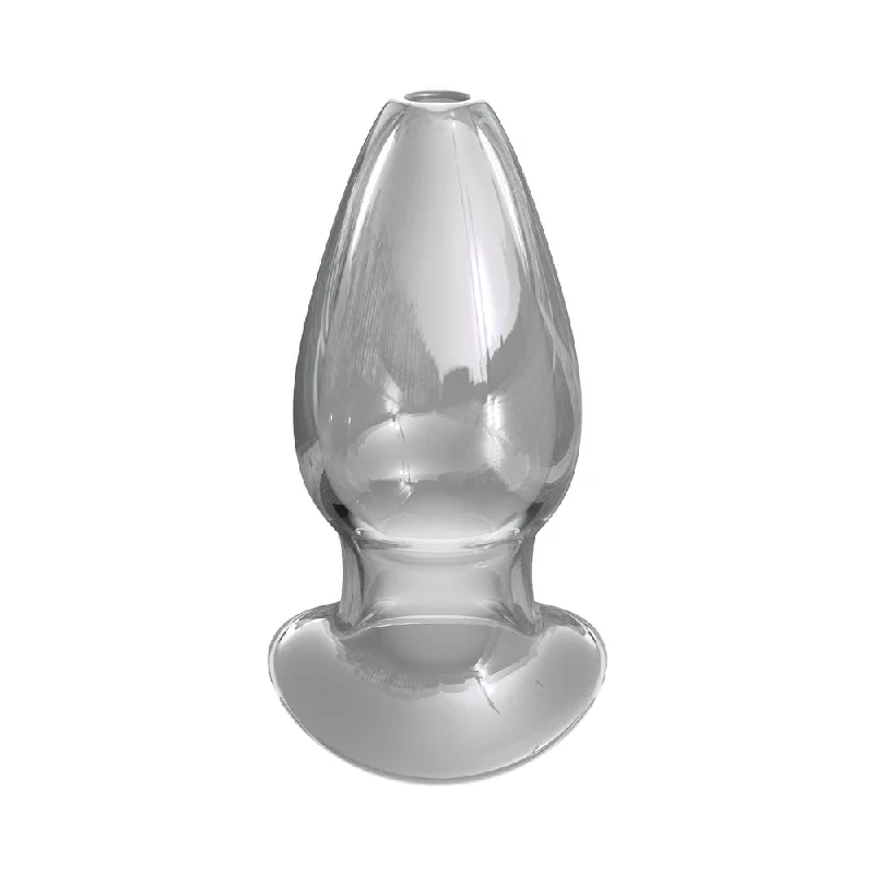 anal toys with soft grip-Anal Fantasy Elite Collection Mega Anal Glass Gaper - Clear