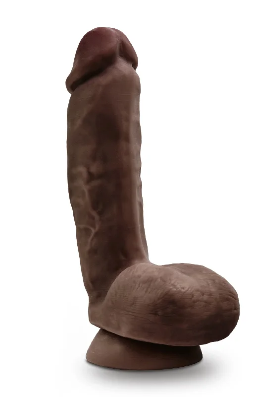 dildo price guide-Dr. Skin Glide - 8.5 Inch Self Lubricating Dildo  Lubricating Dildo With Balls - Chocolate