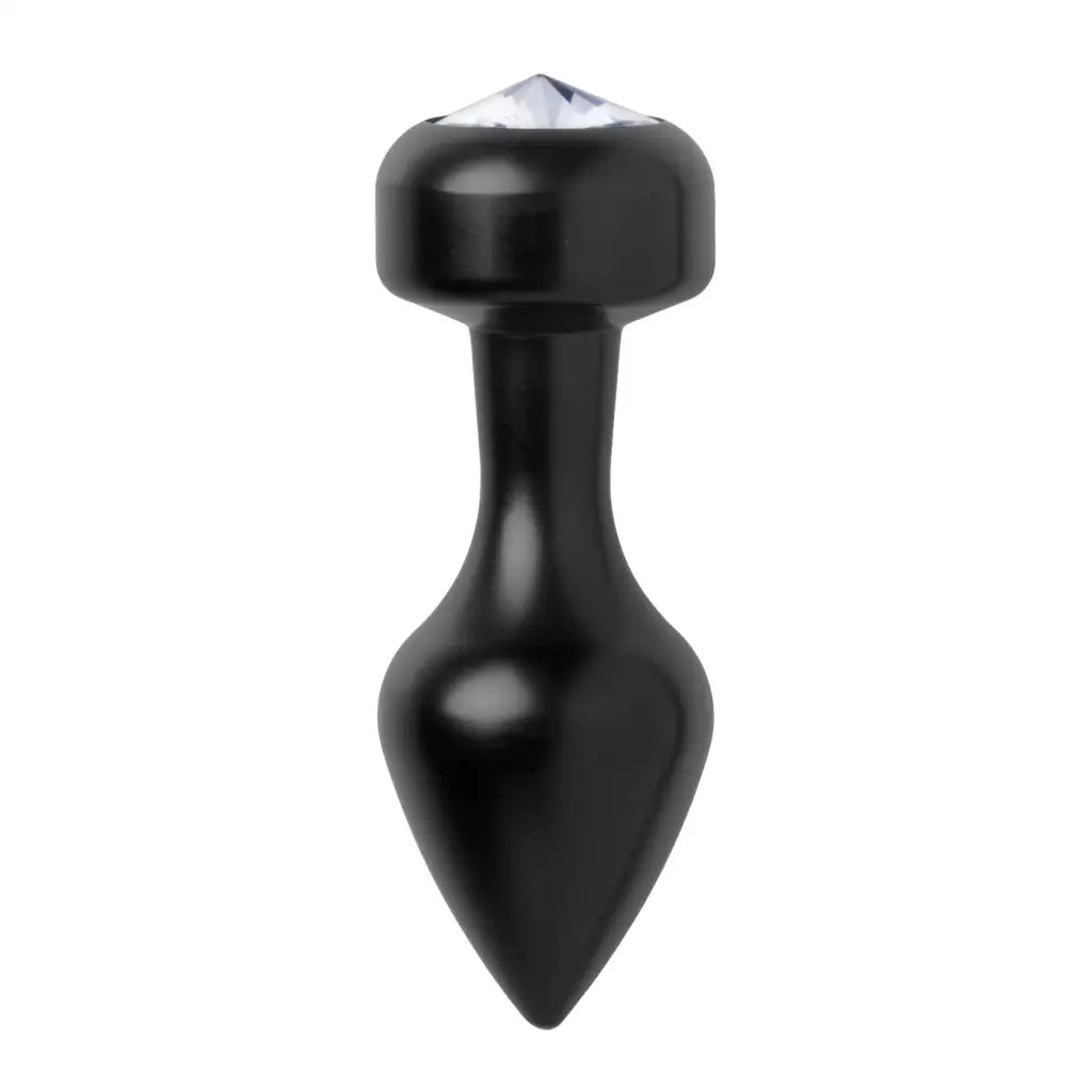 anal toys with smooth tip-Spade Petite Jewel Aluminum Anal Plug