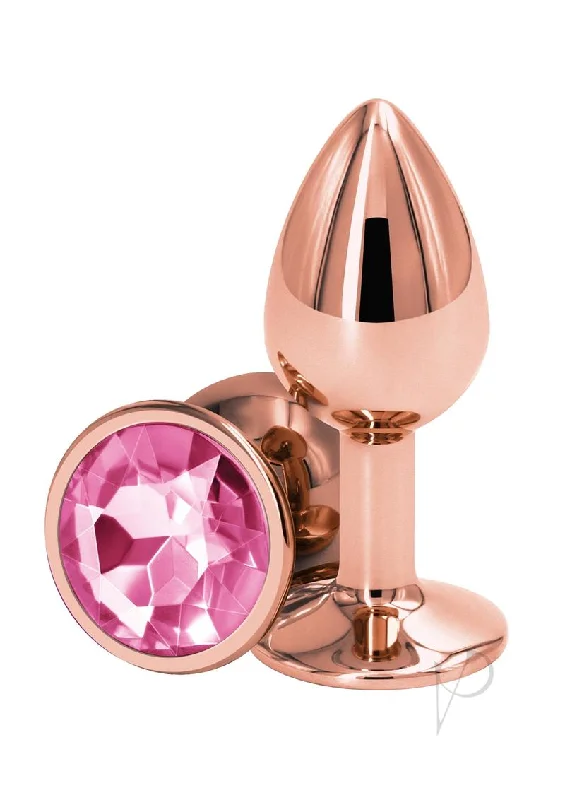 anal toys for private fun-Rear Assets Rose Gold Small Pink