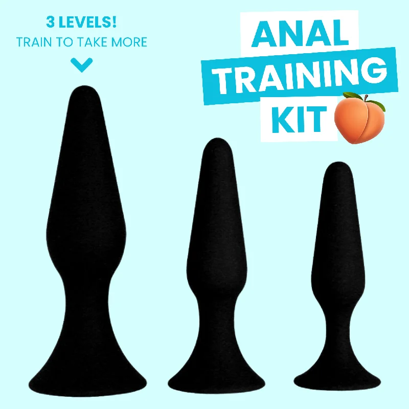 anal toys for safe vibes-Silicone Anal Plug Kit